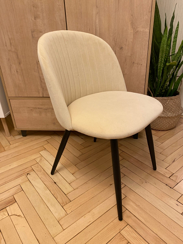 Стул на металлокаркасе Gabi 1 light purple / black / gold фото покупателя 225