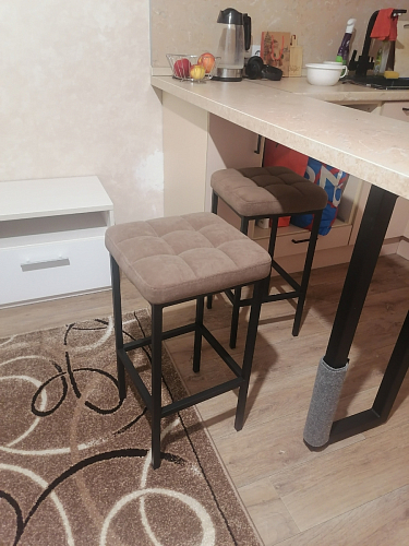 Барный стул Лофт катания лаванда / белый матовый фото покупателя 100