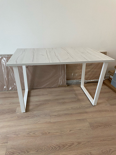 Деревянный стол Лота Лофт 140х80 черный матовый / бетон светлый фото покупателя 882