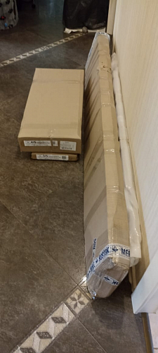 Двуспальная кровать Клауд 160х200 парящая дуб крафт золотой / антрацит фото покупателя 34