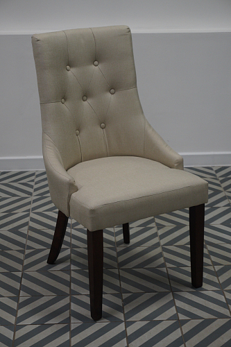 Стул Elegance dark walnut / fabric cream из шоурума 2