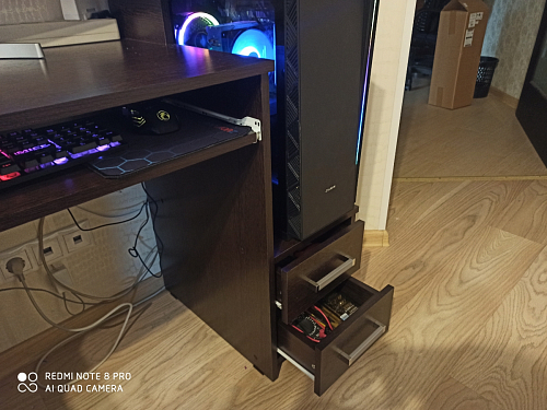 Компьютерный стол Джаз-24 левый дуб молочный фото покупателя 53