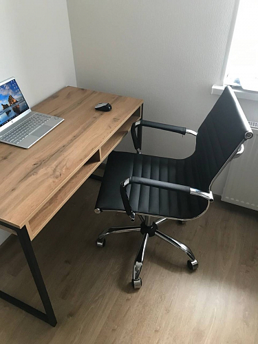 Письменный стол Леон Лофт дуб делано светлый / белый матовый фото покупателя 173