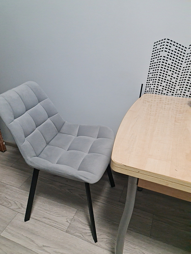 Стул на металлокаркасе Челси К крутящийся бирюзовый / черный фото покупателя 79