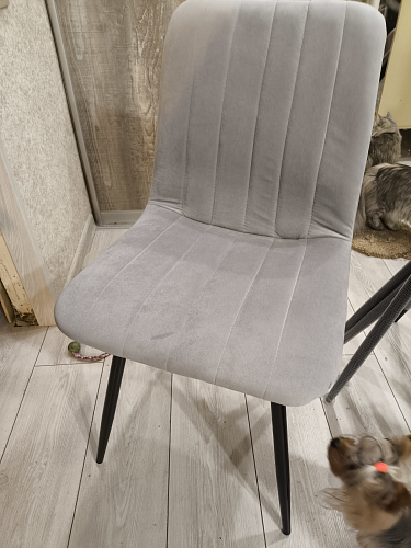 Стул на металлокаркасе Дани темно-серый (zd 995) / черный фото покупателя 44