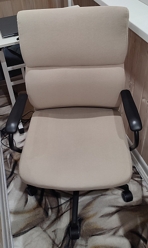 Компьютерное кресло Benefit флок серый 29 фото покупателя 6