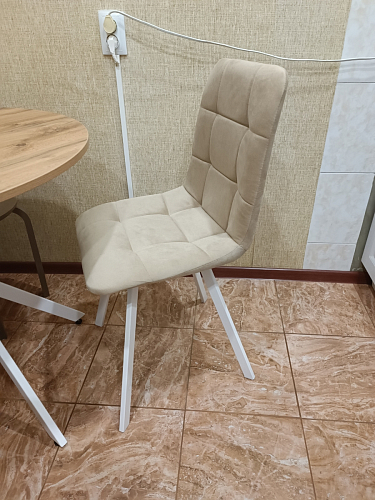 Стул на металлокаркасе Чилли синий / белый фото покупателя 904