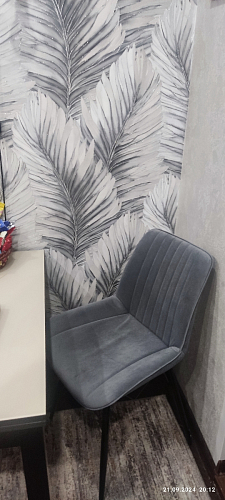 Комплект стульев Вейв 4 шт светло-серый / черный фото покупателя 90