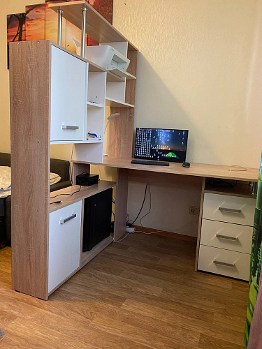 Компьютерный стол КС15 левый дуб сонома фото покупателя 18