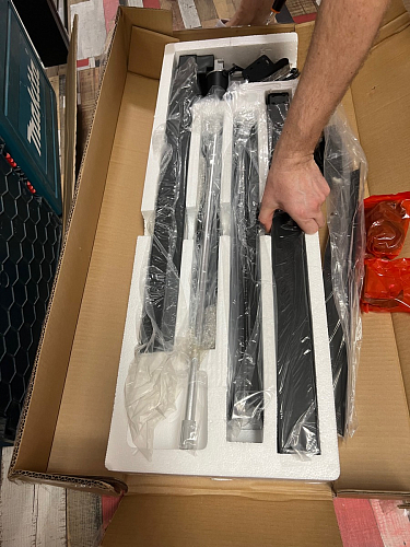 Компьютерный стол Маркос с механизмом подъема 120х75х75 орех кантри / белый фото покупателя 46