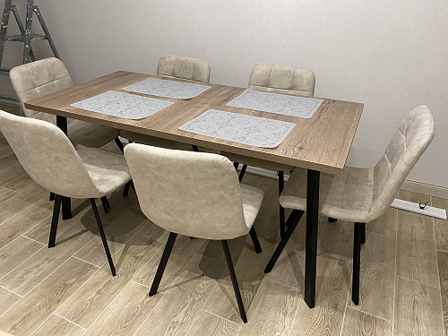 Стол Цефей дуб галифакс / черный матовый фото покупателя 1