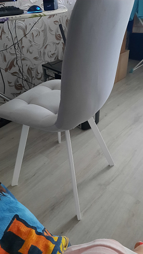 Стул на металлокаркасе Чилли бирюзовый / белый фото покупателя 813