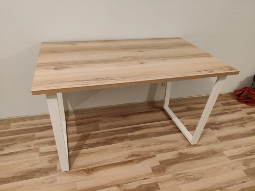 Стол Лота Лофт 120 25 мм сабия / белый матовый фото покупателя 547