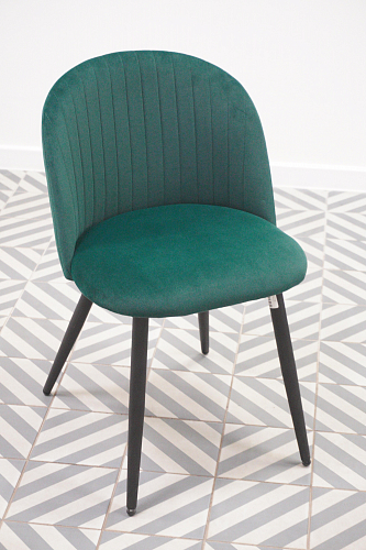 Стул на металлокаркасе Gabi gray / black из шоурума 8