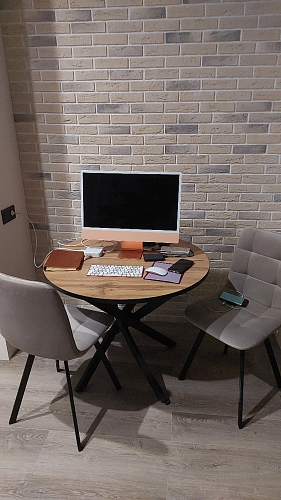 Комплект стульев Чилли 2 шт бежевый / черный фото покупателя 481