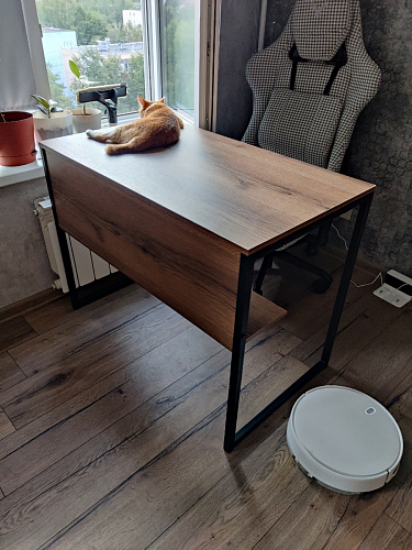 Письменный стол Клер Лофт черный матовый / бетон фото покупателя 53