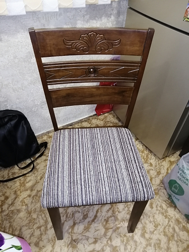 Деревянный стул Simol dirty oak / beige фото покупателя 3