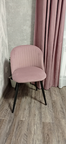 Стул на металлокаркасе Gabi dark beige / black / silver фото покупателя 320