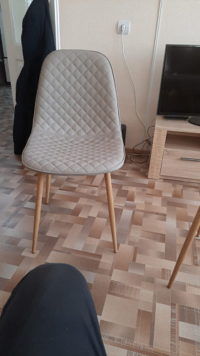 Стул на металлокаркасе Capri голубой фото покупателя 54