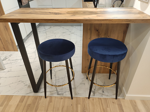 Барный стул Plato 1 dark blue фото покупателя 7