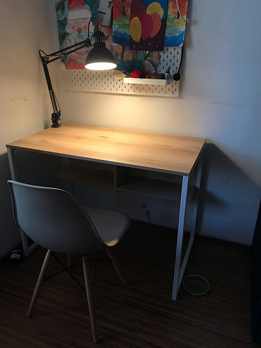 Письменный стол Клер Лофт черный матовый / бетон фото покупателя 26