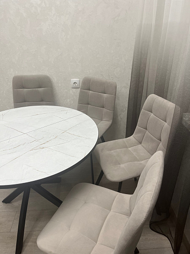 Стул на металлокаркасе Чилли К кирпичный / черный фото покупателя 498