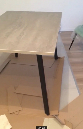 Стол Тринити Лофт 120 32 мм дуб галифакс табако / черный матовый фото покупателя 100