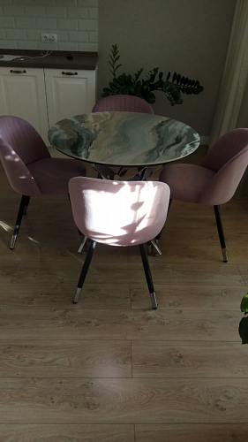 Стул на металлокаркасе Gabi-1 wine red / black фото покупателя 268