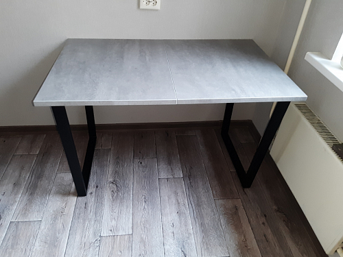 Деревянный стол Лота Лофт 120х75 белый матовый / дуб крафт золотой фото покупателя 164