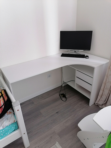 Письменный стол СПм-25 правый белый  - Уцененный экземпляр фото покупателя 19