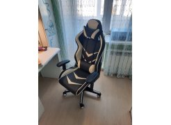 Компьютерное кресло Racer черное / голубое фото покупателя 46