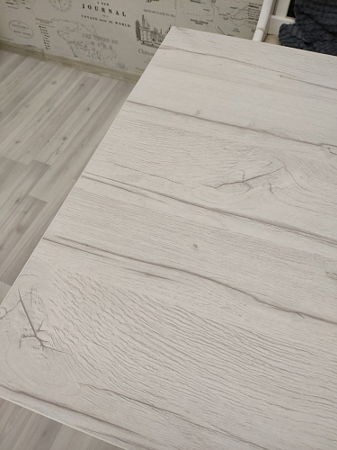 Деревянный стол Лота Лофт 120х75 белый матовый / дуб крафт золотой фото покупателя 371