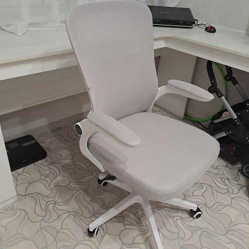 Компьютерное кресло Konfi light gray / blue / white фото покупателя 188