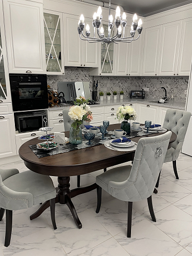 Стол Дейвер 200(260)х100 молочный фото покупателя 5