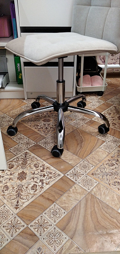 Компьютерное кресло One/Ван флок бежевый 7 фото покупателя 18