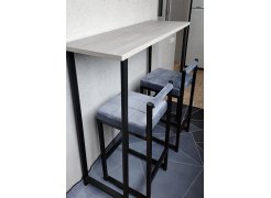 Барная стойка Дилан Лофт 120х60х90 бетон фото покупателя 1