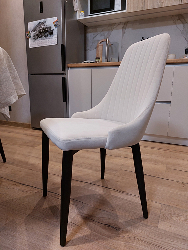 Стул на металлокаркасе Kora white / gray фото покупателя 142