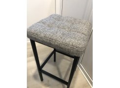 Барный стул Лофт кожзам темно-серый / черный матовый фото покупателя 229