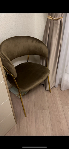 Стул на металлокаркасе Kamelia gold / gray фото покупателя 9