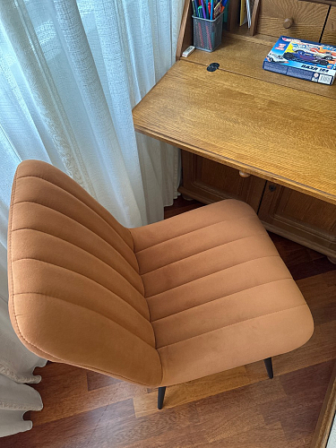 Стул на металлокаркасе Дани 01 кирпичный фото покупателя 3