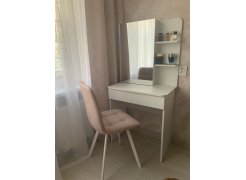 Стул на металлокаркасе Чилли синяя ткань / белый фото покупателя 596