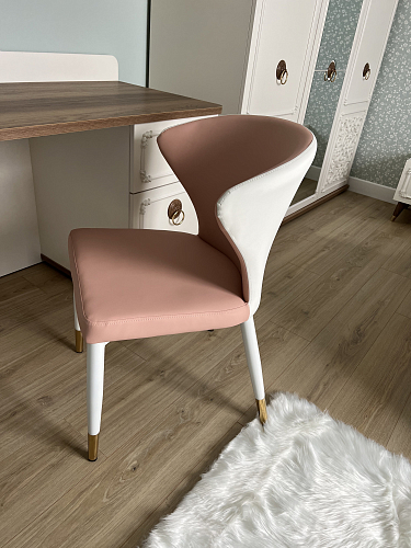 Стул на металлокаркасе Darcy white / pink фото покупателя 1