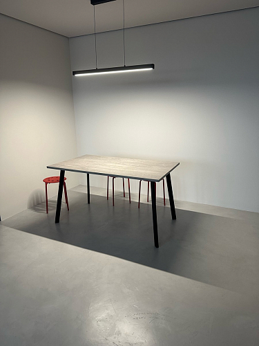 Стол Тринити Лофт 120 32 мм дуб галифакс табако / черный матовый фото покупателя 316