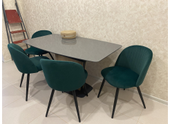 Стул на металлокаркасе Gabi green / black фото покупателя 893