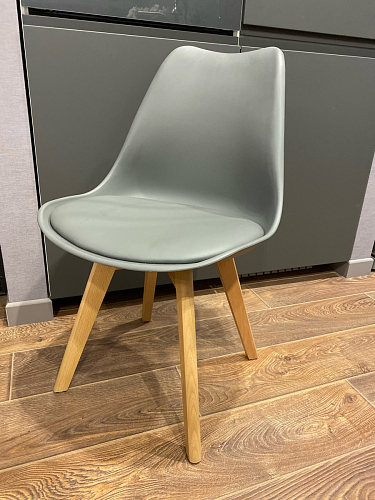 Деревянный стул Bonuss темно-серый / черное сидение / черный фото покупателя 42