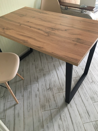 Деревянный стол Лота Лофт 120x75 дуб крафт табачный / черный матовый фото покупателя 853