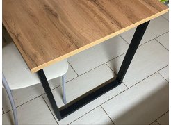 Стол Лота Лофт 140 25 мм черный матовый / бетон фото покупателя 383