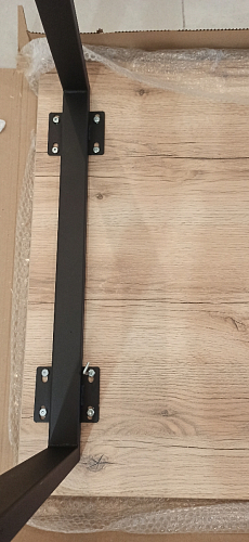 Деревянный стол Лота Лофт 140х80 черный матовый / бетон светлый фото покупателя 463