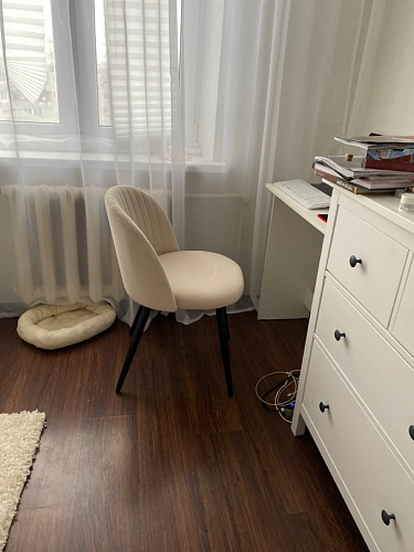 Стул на металлокаркасе Gabi 1 темно-серый / черный фото покупателя 33