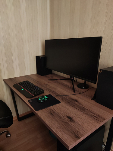 Стол Лота Лофт 140 25 мм черный матовый / бетон фото покупателя 797